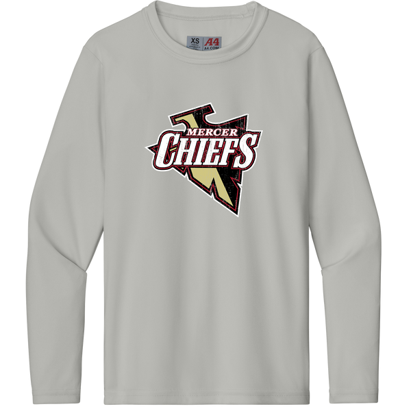 Mercer Chiefs Youth Cooling Performance Long Sleeve Tee