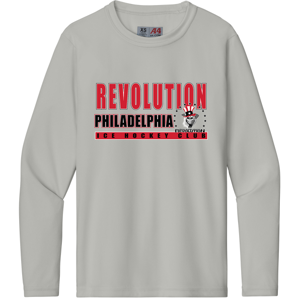 Phila Revolution Youth Cooling Performance Long Sleeve Tee