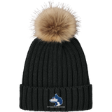 Pittsburgh Huskies Faux Fur Pom Beanie