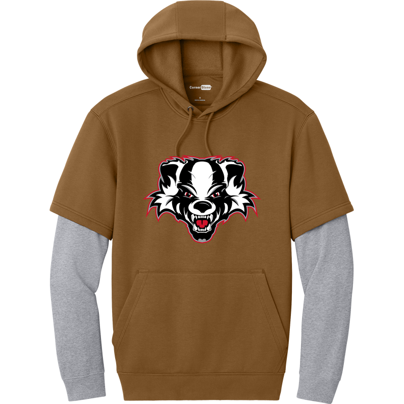 Scary Badgers Tough Fleece Layered Hoodie