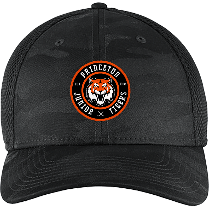 Princeton Jr. Tigers New Era Tonal Camo Stretch Tech Mesh Cap