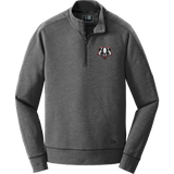 Scary Badgers New Era Tri-Blend Fleece 1/4-Zip Pullover