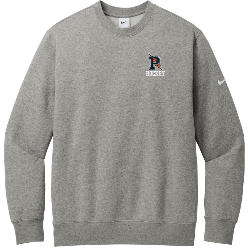 Powers Hockey Nike Club Fleece Sleeve Swoosh Crew