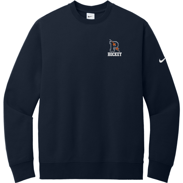 Powers Hockey Nike Club Fleece Sleeve Swoosh Crew