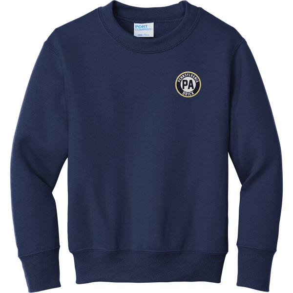PA Brick Youth Core Fleece Crewneck Sweatshirt