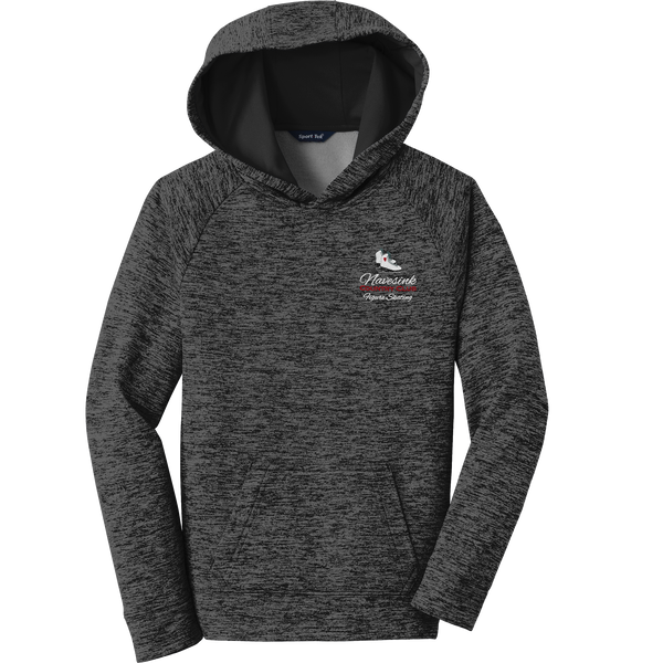 Navesink Figure Skating Youth PosiCharge Electric Heather Fleece Hooded Pullover